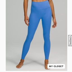 Lululemon WunderUnders Luxtreme 28” Size 6 in Blue Nile